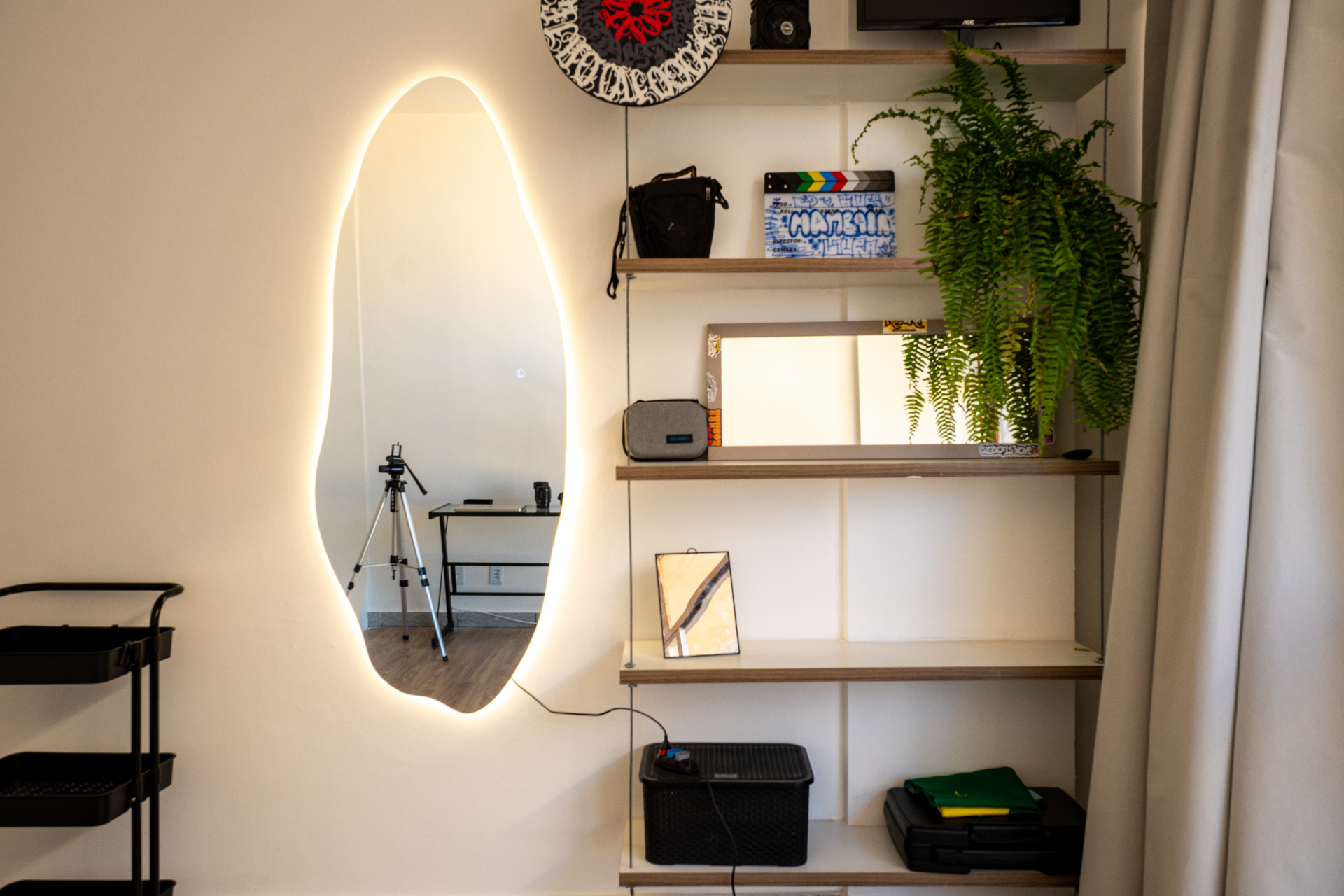 Área de coworking do estúdio Mambaia